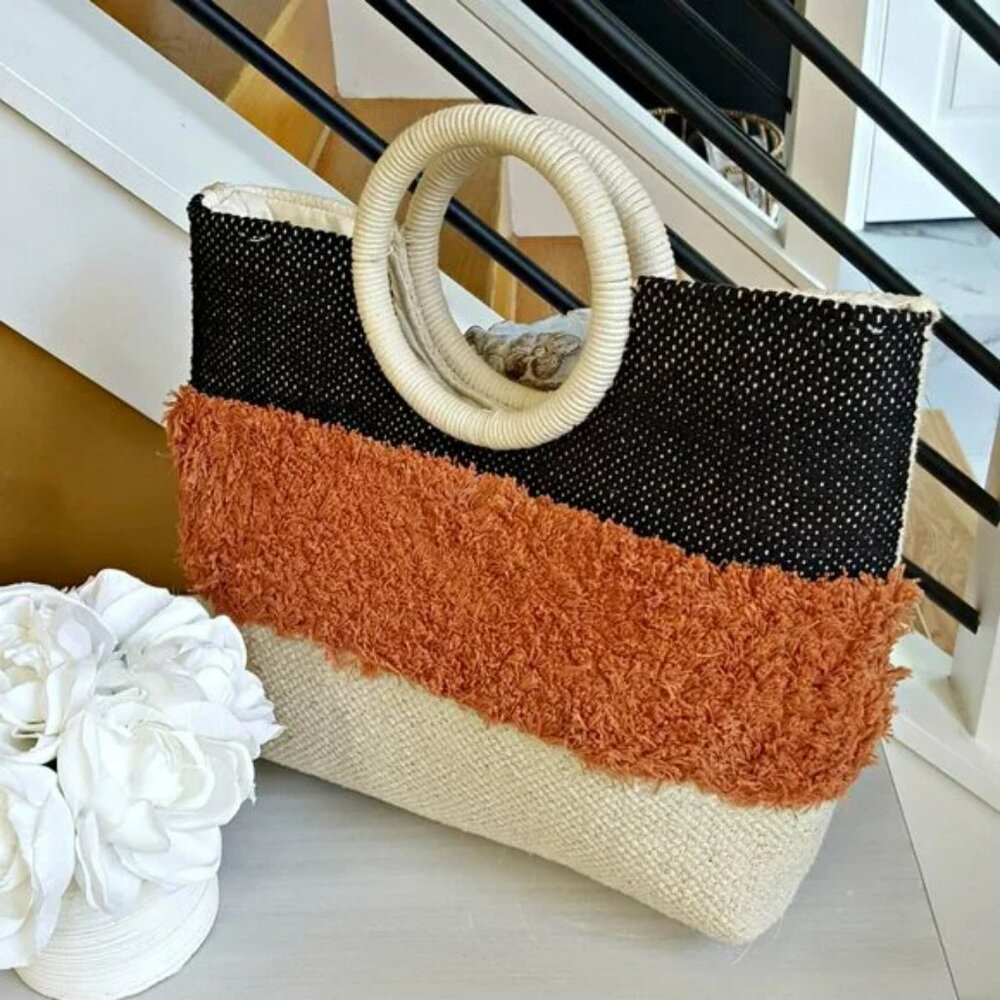 NEW! BOHO Handled TOTE BAG